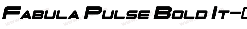 Fabula Pulse Bold It字体转换